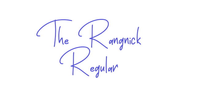 The Rangnick Regular Font