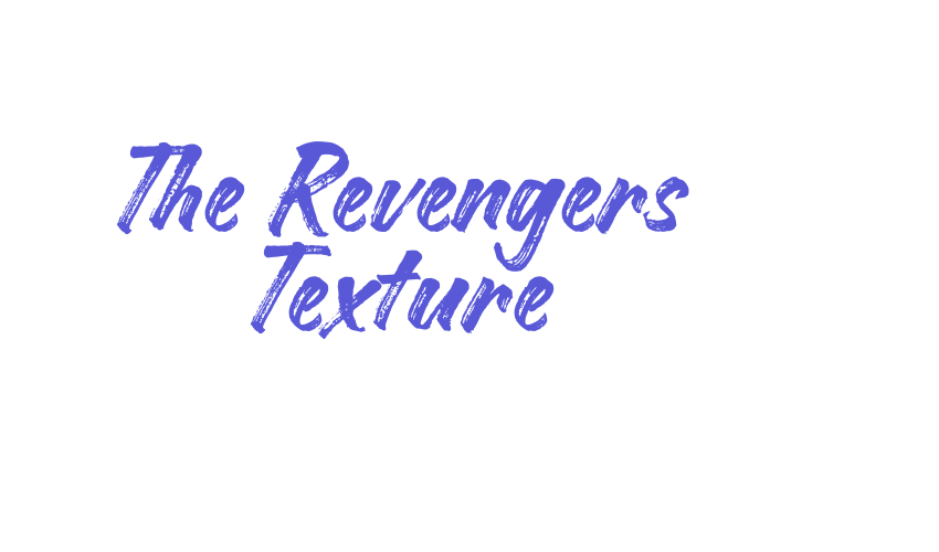 The Revengers Texture Font Download