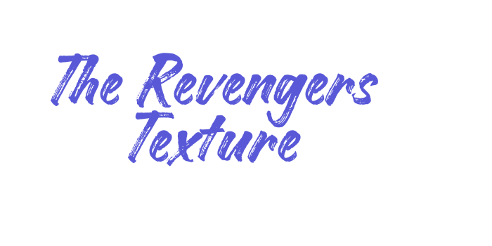 The Revengers Texture Font Download