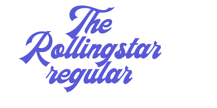 The Rollingstar regular Font Download