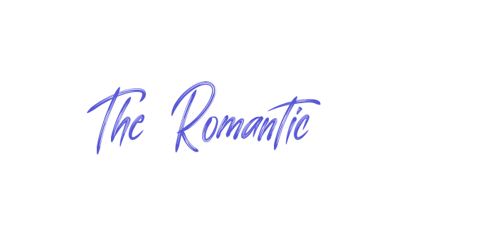 The Romantic Font