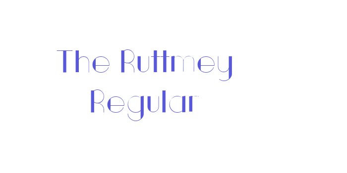 The Ruttmey Regular Font Download