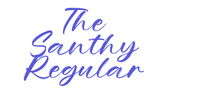 The Santhy Regular Font Download