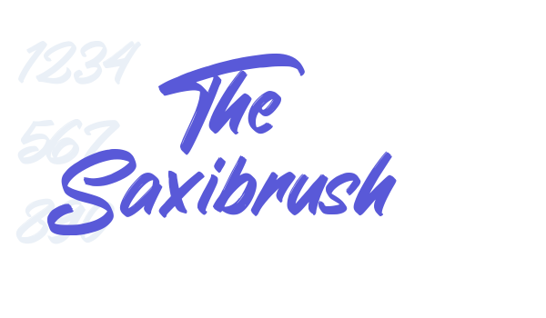 The Saxibrush font free