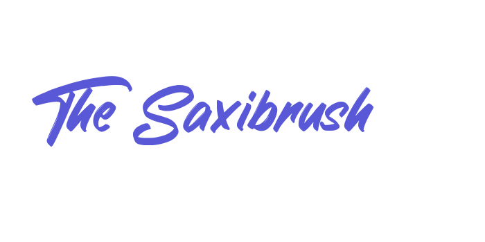 The Saxibrush Font Download