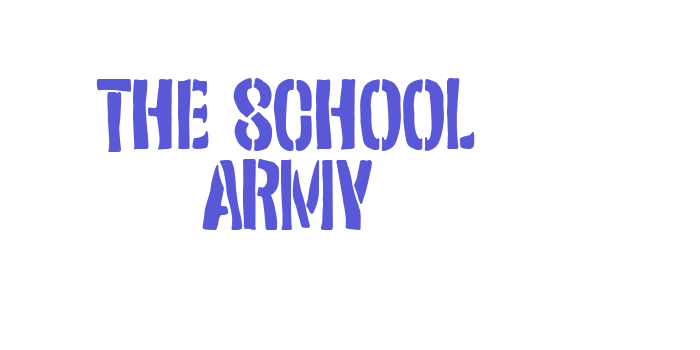 The School Army Font Download