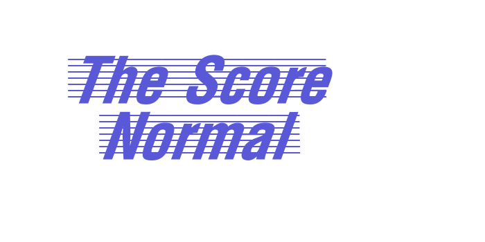 The Score Normal Font Download