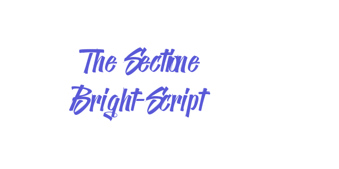 The Sectione Bright-Script Font Download