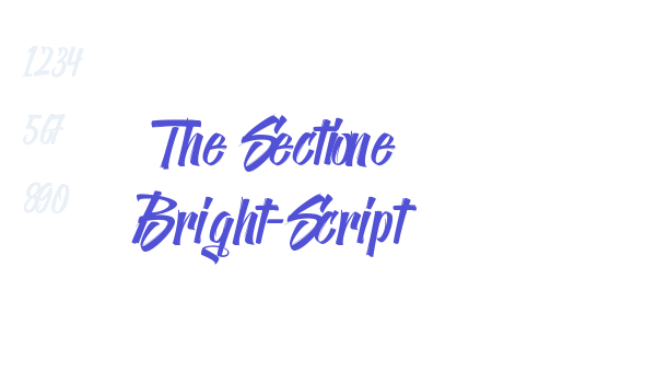 The Sectione Bright-Script font download