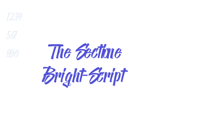 The Sectione Bright-Script font download