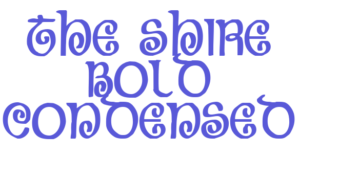 The Shire Bold Condensed Font Download