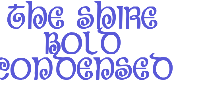 The Shire Bold Condensed Font