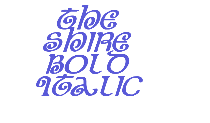 The Shire Bold Italic Font Download