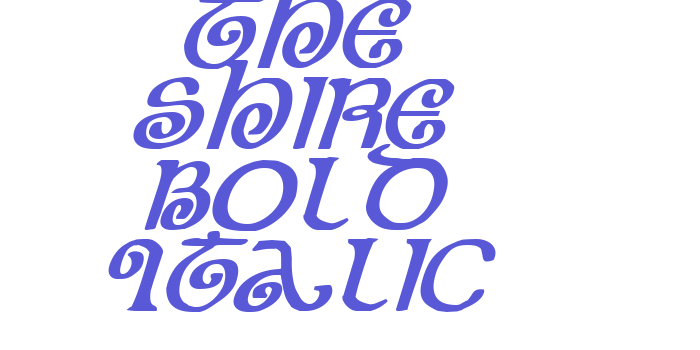 The Shire Bold Italic Font Download