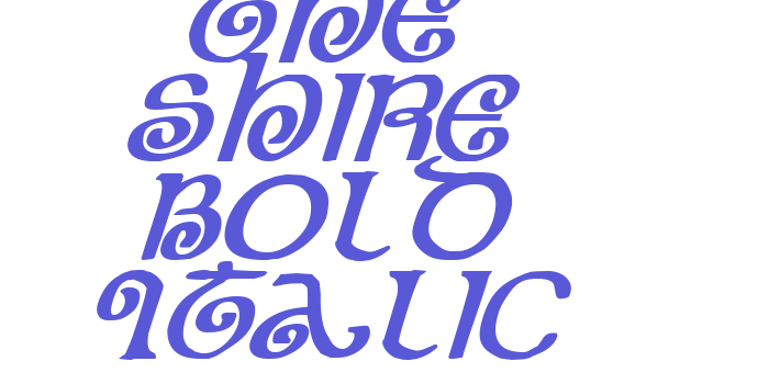 The Shire Bold Italic Font