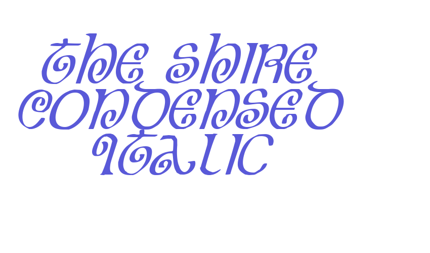 The Shire Condensed Italic Font Download