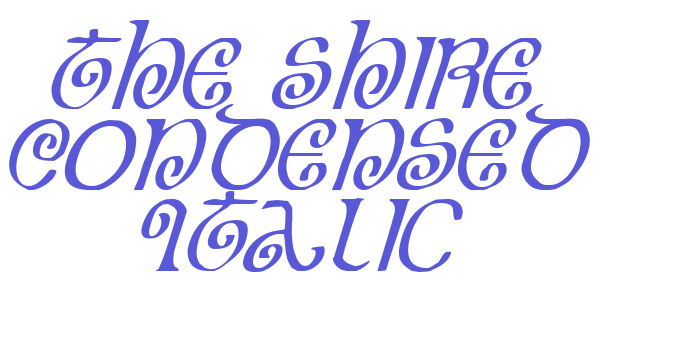 The Shire Condensed Italic Font Download