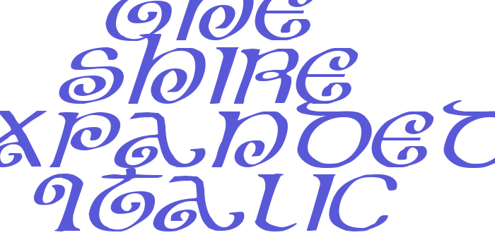 The Shire Expanded Italic Font