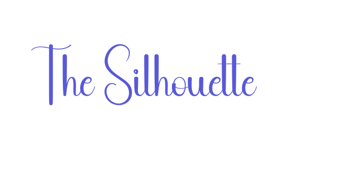 The Silhouette Font Download