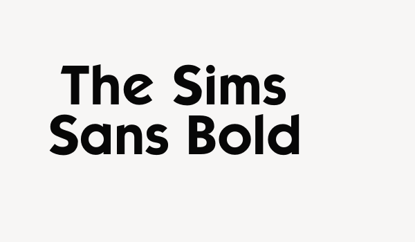 The Sims Sans Bold Font