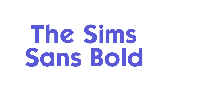 The Sims Sans Bold Font Download