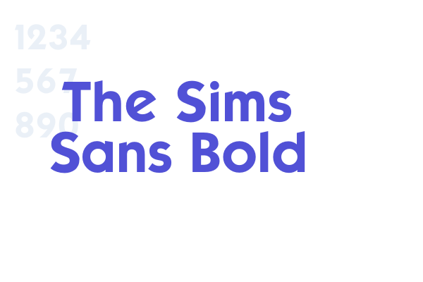 The Sims Sans Bold