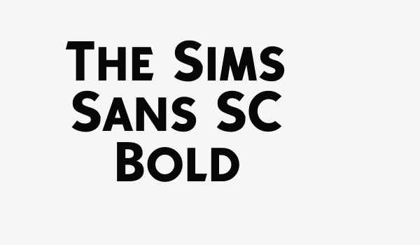 The Sims Sans SC Bold Font