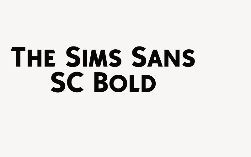 The Sims Sans SC Bold Font