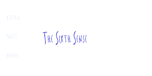 The Sixth Sense-font-download