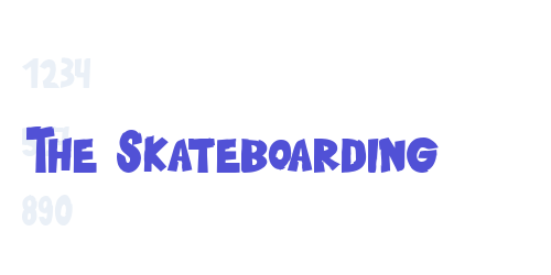 The Skateboarding-font-download