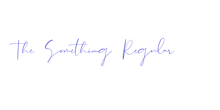 The Something Regular Font Download