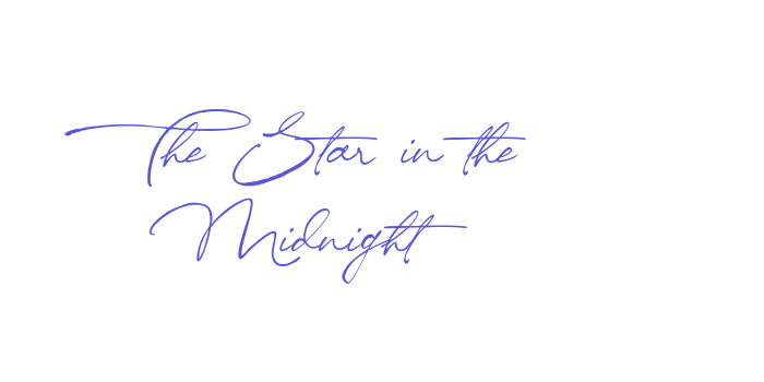 The Star in the Midnight Font Download