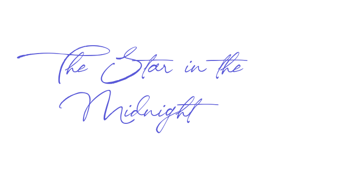 The Star in the Midnight Font