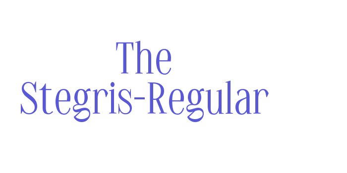 The Stegris-Regular Font Download