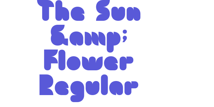 The Sun & Flower Regular Font Download