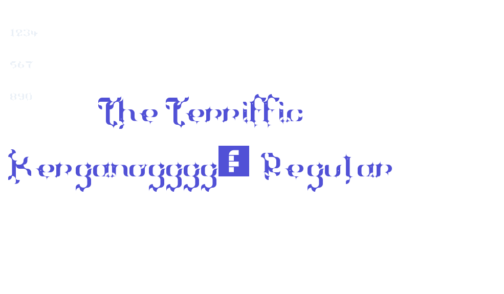 The Terriffic Kerganogggg… Regular-font-download