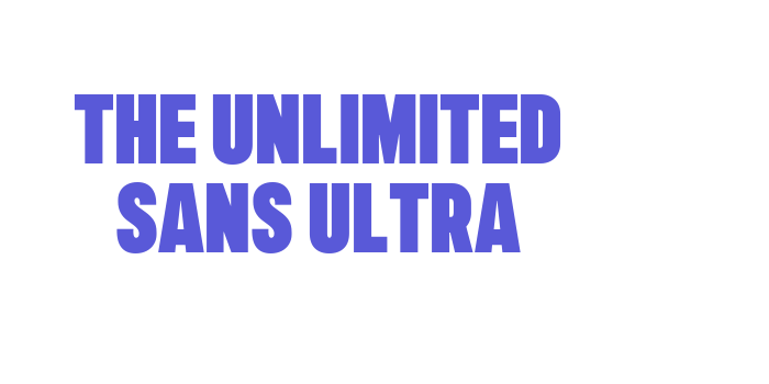 The Unlimited Sans Ultra Font Download