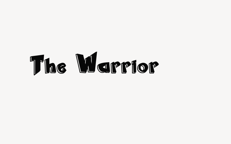 The Warrior Font