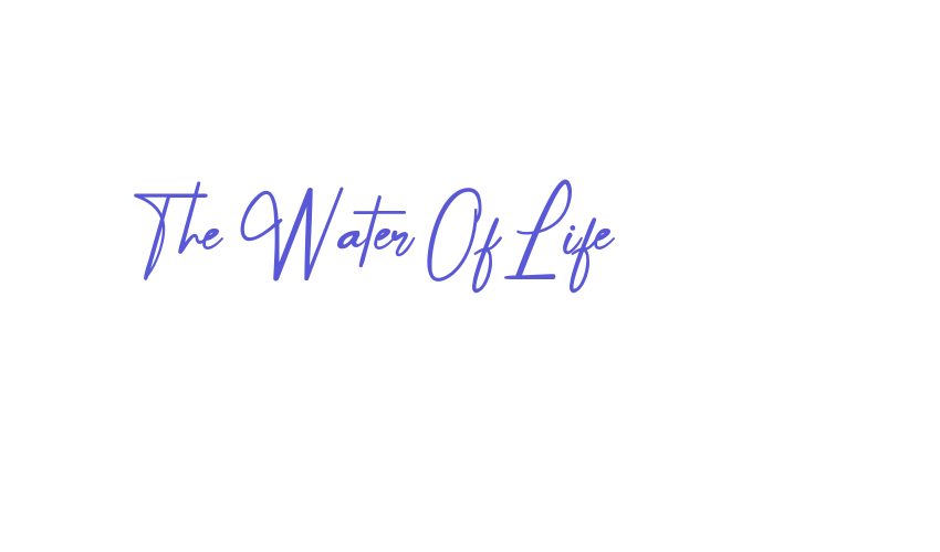 The Water Of Life Font Download