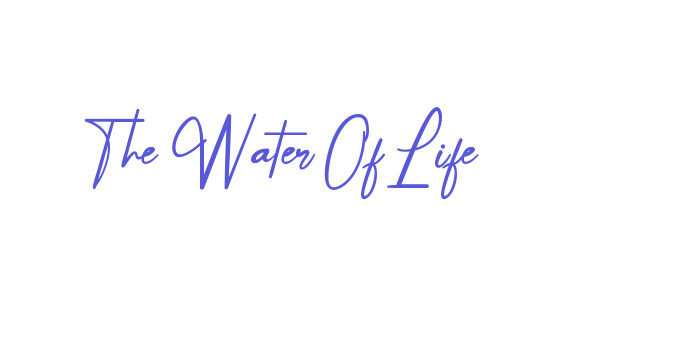 The Water Of Life Font Download