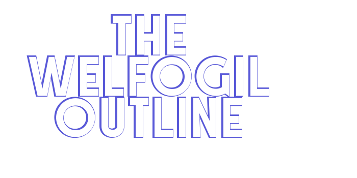 The Welfogil Outline Font Download