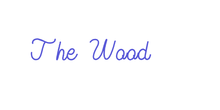 The Wood Font