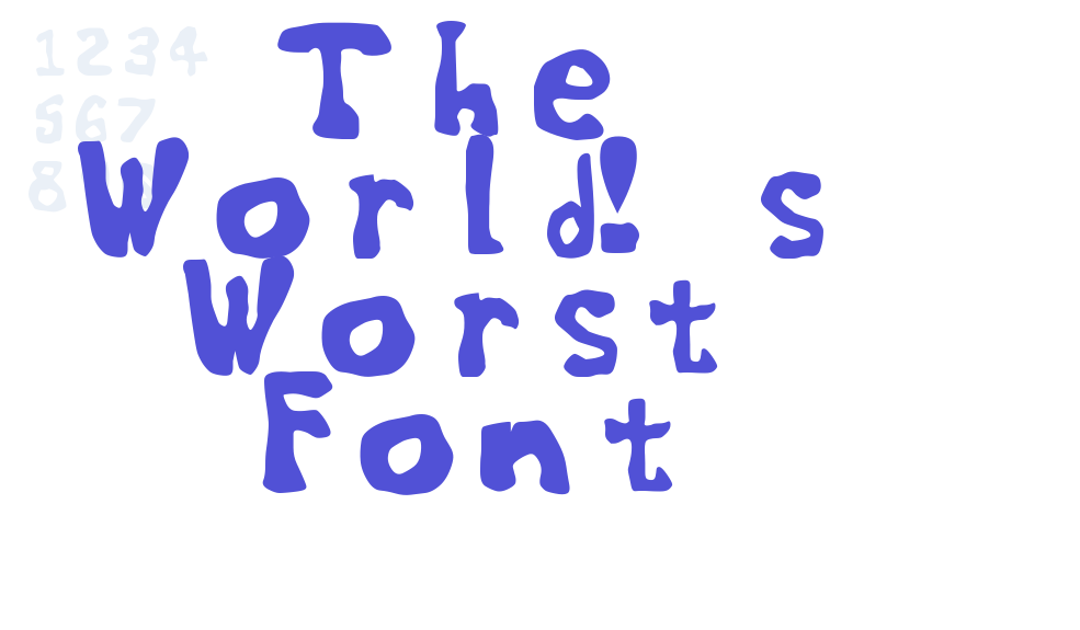 The World’s Worst Font-font-download