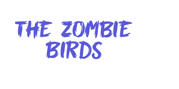 The Zombie Birds Font Download