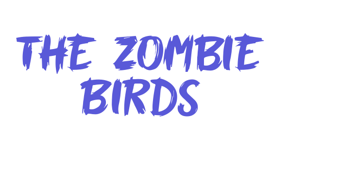 The Zombie Birds Font