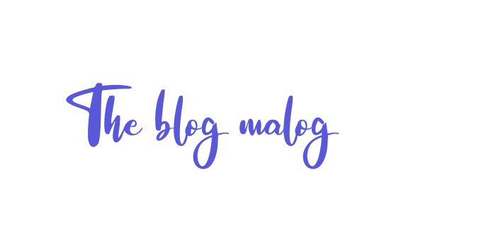 The blog malog Font Download