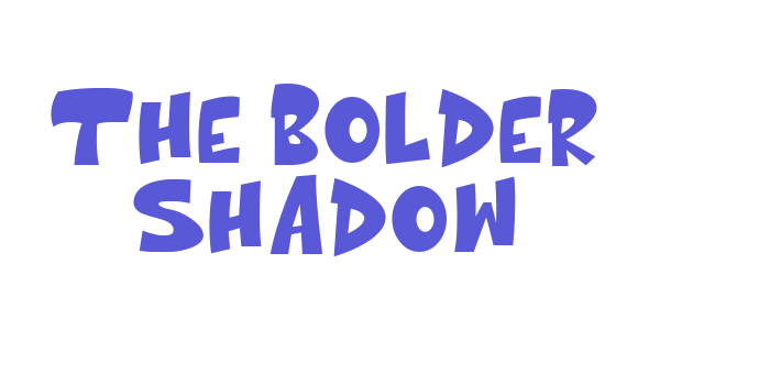 The bolder shadow Font Download