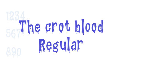 The crot blood Regular-font-download