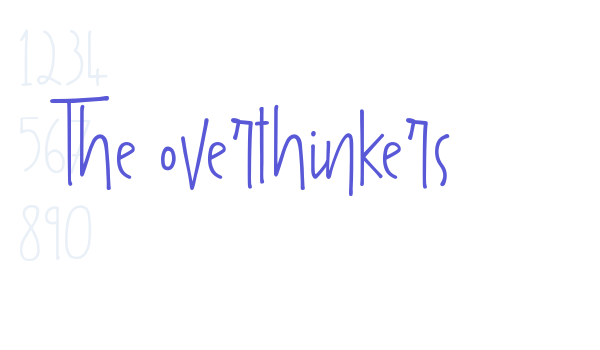 The overthinkers font free