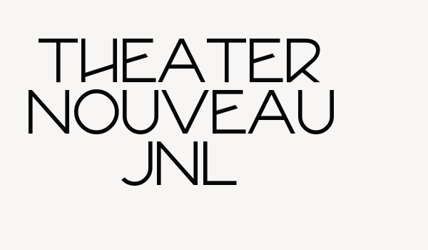 Theater Nouveau JNL Font